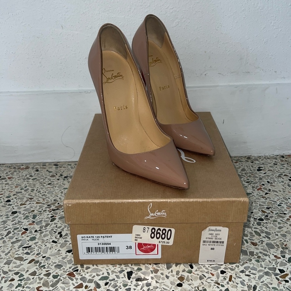 Christina Louboutin Kate 120 Patent Leather Heel